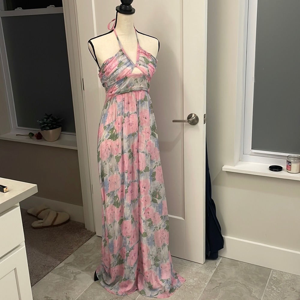 Love shack Factory halter maxi dress